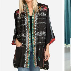 NWOT Johnny Was Dacey Silk Reversible Kimono L